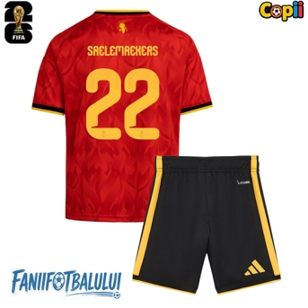 Belgia Alexis Saelemaekers #22 Echipament de Fotbal Replică Mondial 2026 Copii Acasa (+ Șorturi)